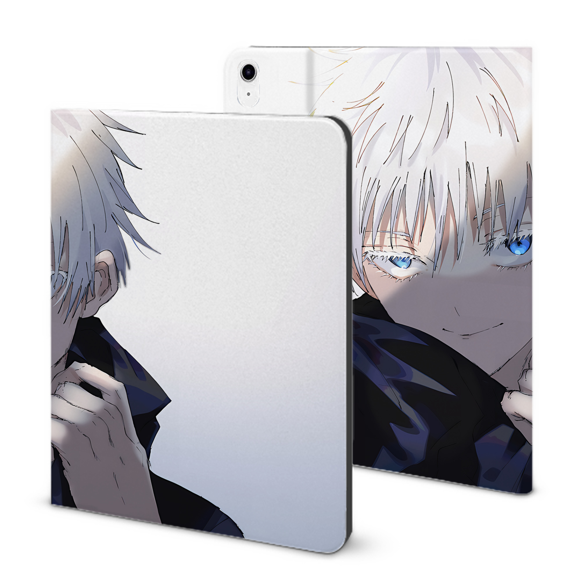 （画像用） 呪術廻戦 Jujutsu Kaisen IPad ケース ブック型 PUレザー TPU 耐衝撃 軽量 薄型 ペン収納なし 全面保護 IPad 各モデル対応